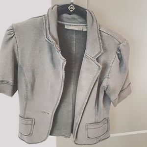 Express soft black cotton short blazer top. Size small.